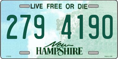 NH license plate 2794190