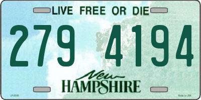 NH license plate 2794194