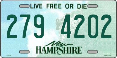 NH license plate 2794202