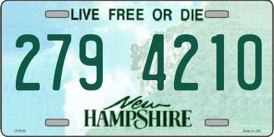 NH license plate 2794210
