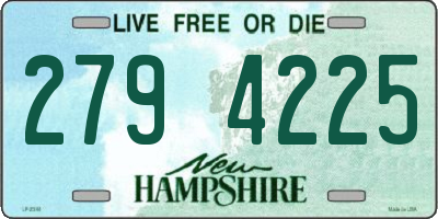 NH license plate 2794225