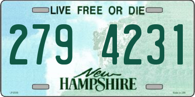 NH license plate 2794231