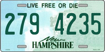 NH license plate 2794235