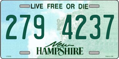 NH license plate 2794237