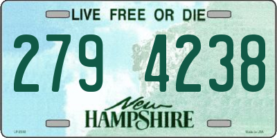 NH license plate 2794238