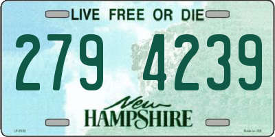 NH license plate 2794239