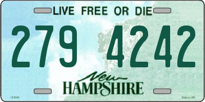 NH license plate 2794242
