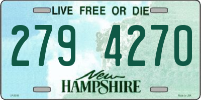 NH license plate 2794270