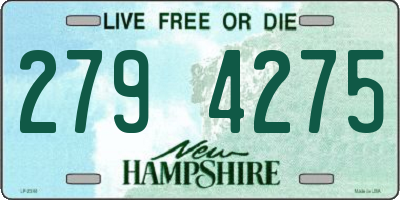 NH license plate 2794275