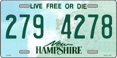 NH license plate 2794278