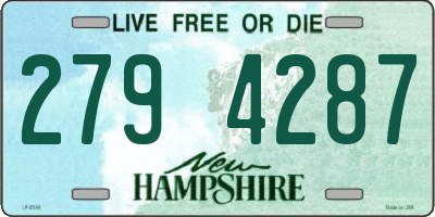 NH license plate 2794287
