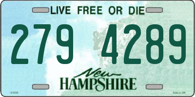 NH license plate 2794289