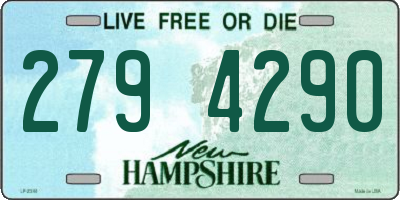 NH license plate 2794290