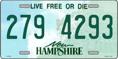 NH license plate 2794293