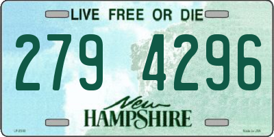 NH license plate 2794296