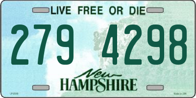 NH license plate 2794298