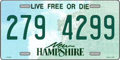 NH license plate 2794299