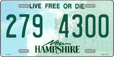 NH license plate 2794300