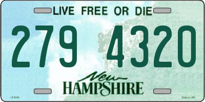 NH license plate 2794320