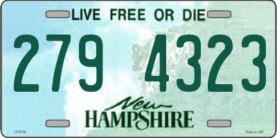 NH license plate 2794323