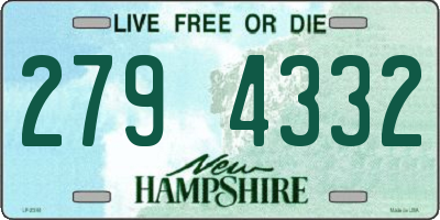 NH license plate 2794332