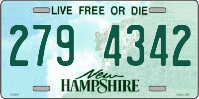 NH license plate 2794342