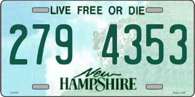 NH license plate 2794353