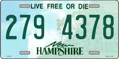 NH license plate 2794378