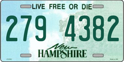 NH license plate 2794382