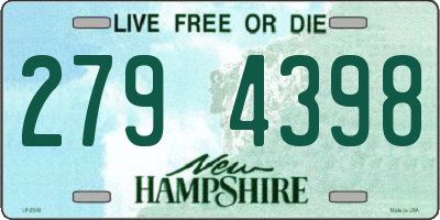 NH license plate 2794398
