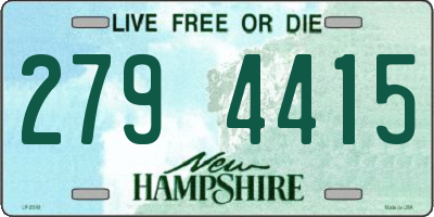 NH license plate 2794415