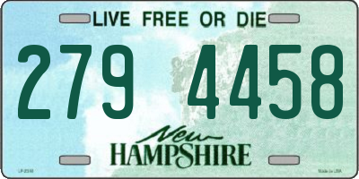 NH license plate 2794458