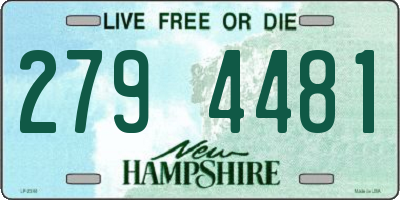 NH license plate 2794481