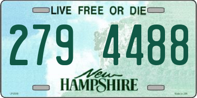 NH license plate 2794488