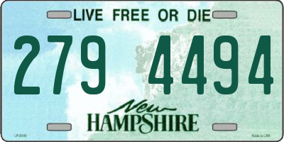 NH license plate 2794494