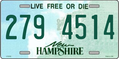 NH license plate 2794514