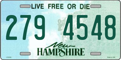 NH license plate 2794548