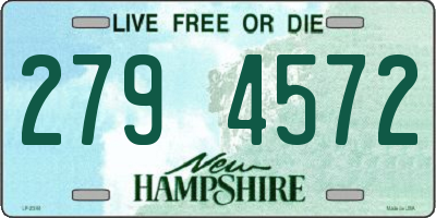 NH license plate 2794572