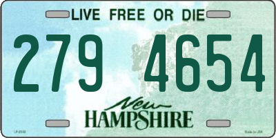 NH license plate 2794654