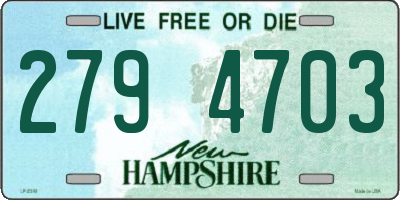 NH license plate 2794703