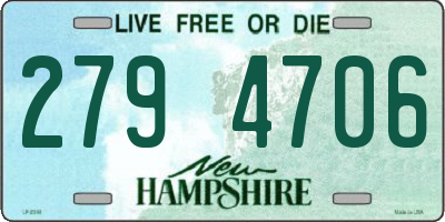 NH license plate 2794706