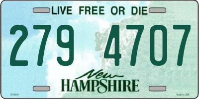 NH license plate 2794707