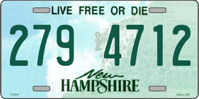NH license plate 2794712