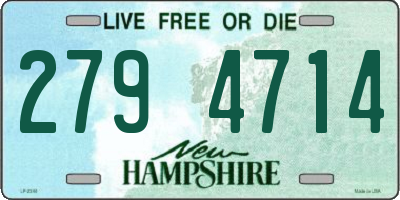 NH license plate 2794714