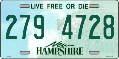 NH license plate 2794728