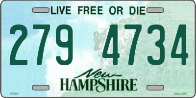 NH license plate 2794734