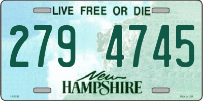 NH license plate 2794745