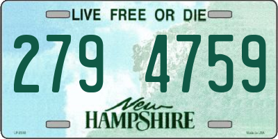 NH license plate 2794759
