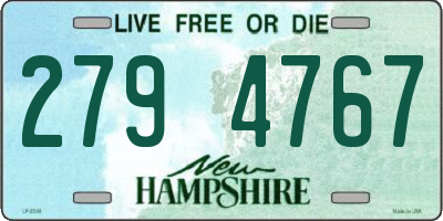 NH license plate 2794767