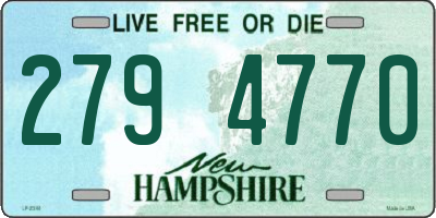 NH license plate 2794770